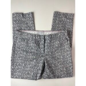 Katherine Barclay Montreal Grey White Textured Slim Leg Dress Pants Size 6 D2063